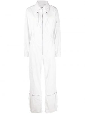 Zip lang jumpsuit Mm6 Maison Margiela hvit