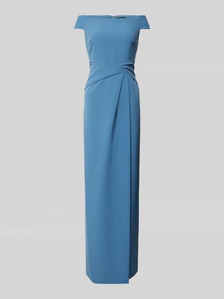 Sukienka wieczorowa Lauren Ralph Lauren błękitna