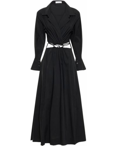 Bavlnené midi šaty Jonathan Simkhai čierna