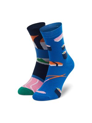 Πουά ψηλές κάλτσες Dots Socks μπλε