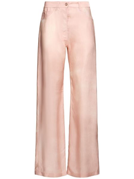 Leveät housut Acne Studios pinkki