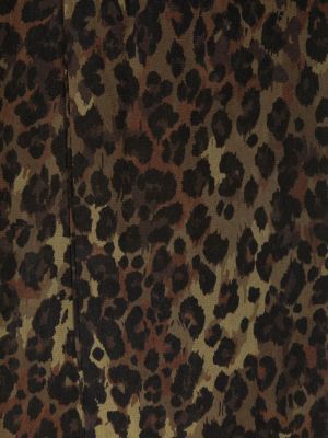 Leopardí květinový hedvábný šál Liu Jo hnědý
