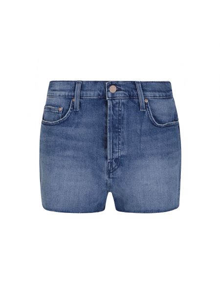 Jeans shorts mit geknöpfter Mother blau