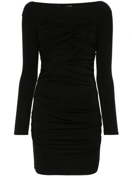 Mini kleita ar drapējumu Rev melns
