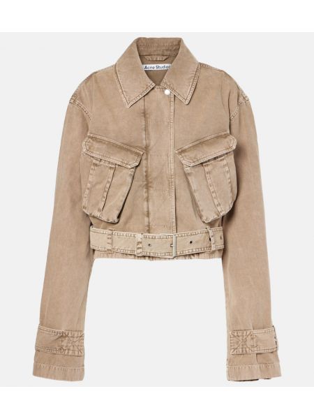 Jakke med belte Acne Studios beige