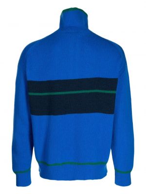Sweter wełniany na zamek Pringle Of Scotland niebieski