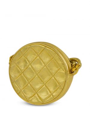 Kabelka s třásněmi Chanel Pre-owned zlatá