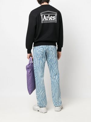 Sweatshirt mit print Aries schwarz