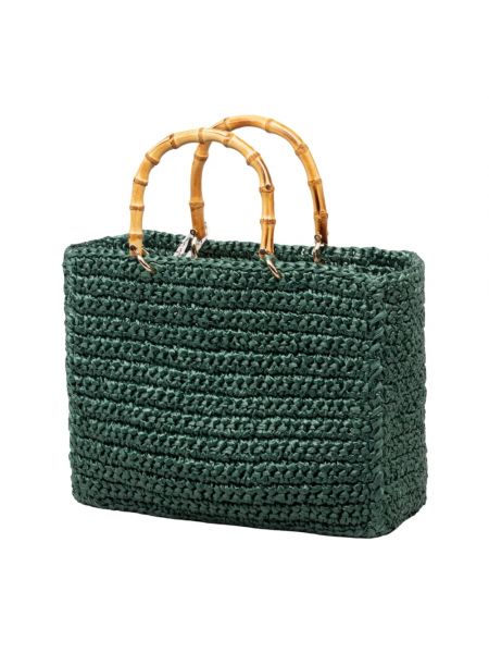 Shopper handtasche mit taschen Chica London grün