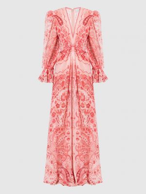 Платье с узором пейсли Etro розовое