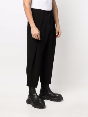 Krepové kalhoty Balmain černé