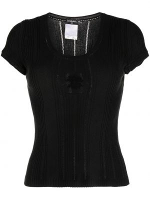 Strick top Chanel Pre-owned schwarz