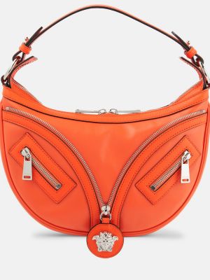 Borsa a spalla Versace arancione