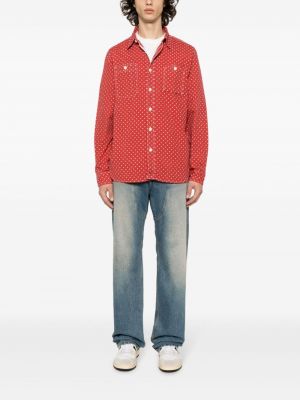 Puntíkatá bavlněná košile Ralph Lauren Rrl