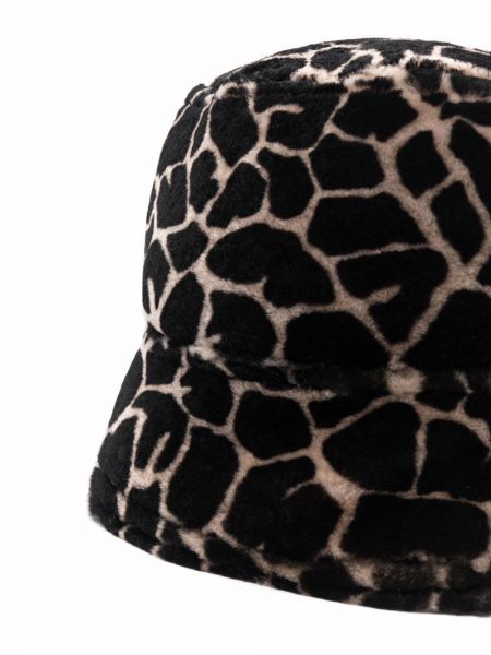 Sombrero con estampado animal print Simonetta Ravizza marrón