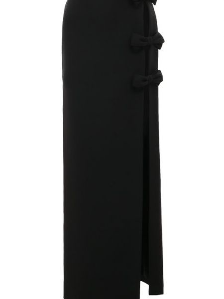 Шерстяная юбка Valentino черная