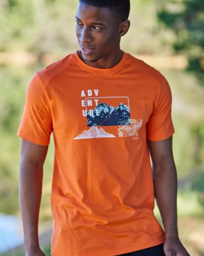 Koszulka Mountain Warehouse pomarańczowa