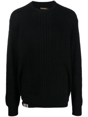 Памучен пуловер Napapijri черно
