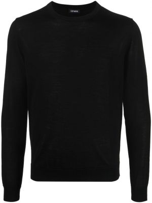 Sweter wełniany z wełny merino Cenere Gb czarny