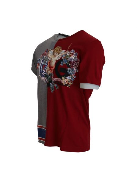 Camisa de cuello redondo de flores Dolce & Gabbana