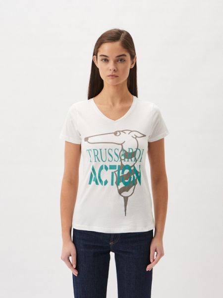 Белая футболка Trussardi Action