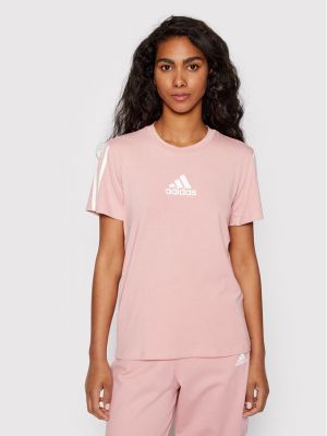 T-Shirt HD1790 Różowy Regular Fit Adidas