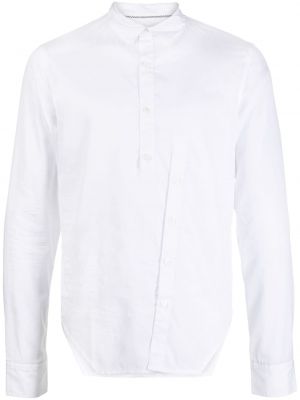 Asymmetrische hemd aus baumwoll Private Stock weiß