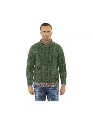 Sweter z okrągłym dekoltem Zanone zielony