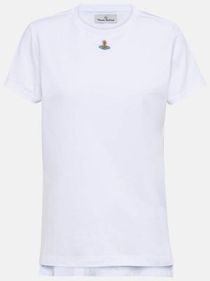 Bombažna majica Vivienne Westwood bela