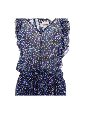 Vestido midi de muselina Isabel Marant azul