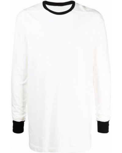 Camiseta de manga larga manga larga Rick Owens blanco