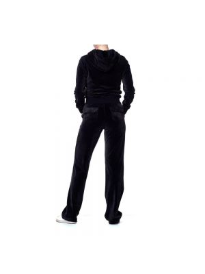 Terciopelo sudadera con capucha Juicy Couture negro