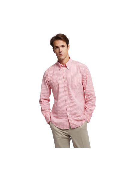 Chemise à boutons col boutonné Brooks Brothers rouge