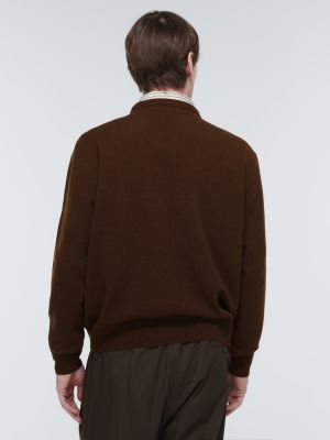 Vlněný svetr Lemaire hnědý
