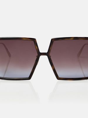 Очки солнцезащитные чанки Dior Eyewear коричневые