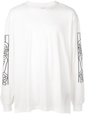 Camiseta de manga larga manga larga Haculla blanco