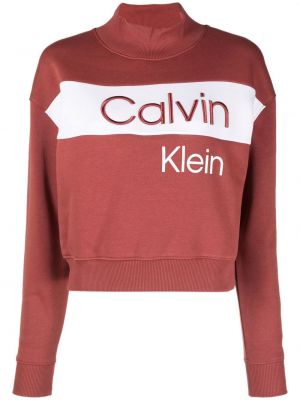 Pamut hímzett melegítő felső nyomtatás Calvin Klein Jeans