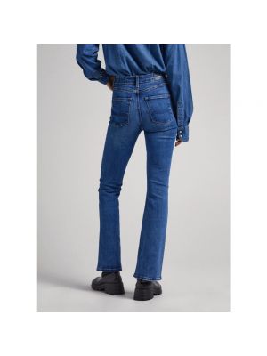 High waist bootcut jeans Pepe Jeans blau