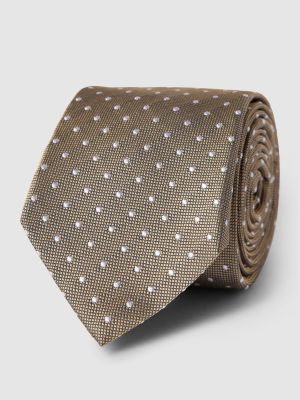 Jedwabny krawat Tommy Hilfiger khaki