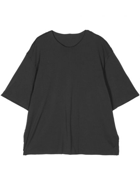 T-shirt en coton col rond Attachment gris