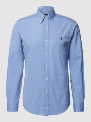 Koszula na guziki slim fit puchowa Polo Ralph Lauren niebieska