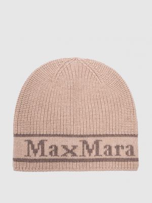 Шерстяная шапка Max Mara коричневая