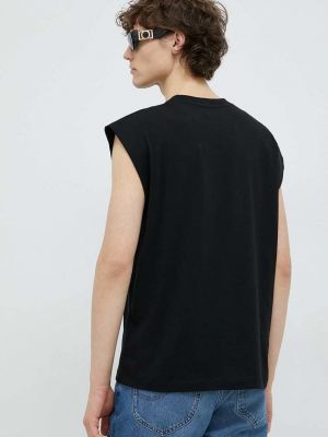 Bavlněné tričko Drykorn černé