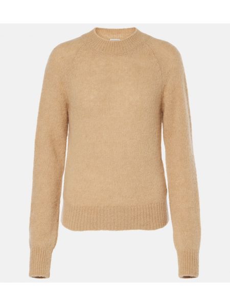 Alpakka ull strikkegenser Dries Van Noten beige