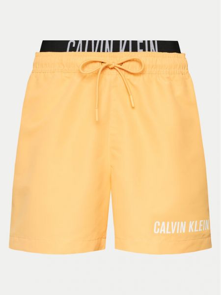 Szorty Calvin Klein Swimwear pomarańczowe
