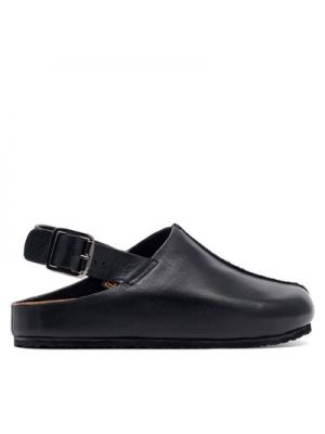 Kožené sandále Simple čierna