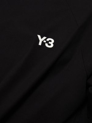 Tricou din bumbac cu dungi Y-3 negru