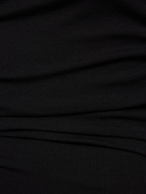 Rochie mini din viscoză The Andamane negru