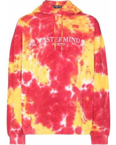 Tie dye genser med print Mastermind Japan gul