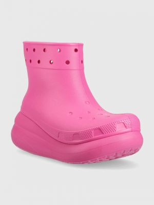 Гумові чоботи Crocs рожеві
